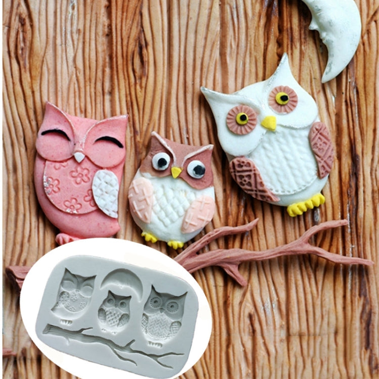 Owl Fondant Mold Cake Decoration Diy Dry Pais Chocolate Silicone Mold, Owl Shape Owl Shape