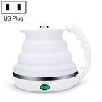 Portable Folding Silicone Intelligent Constant Temperature Travel Camping Electric Kettle, US Plug, EU Plug US Plug White