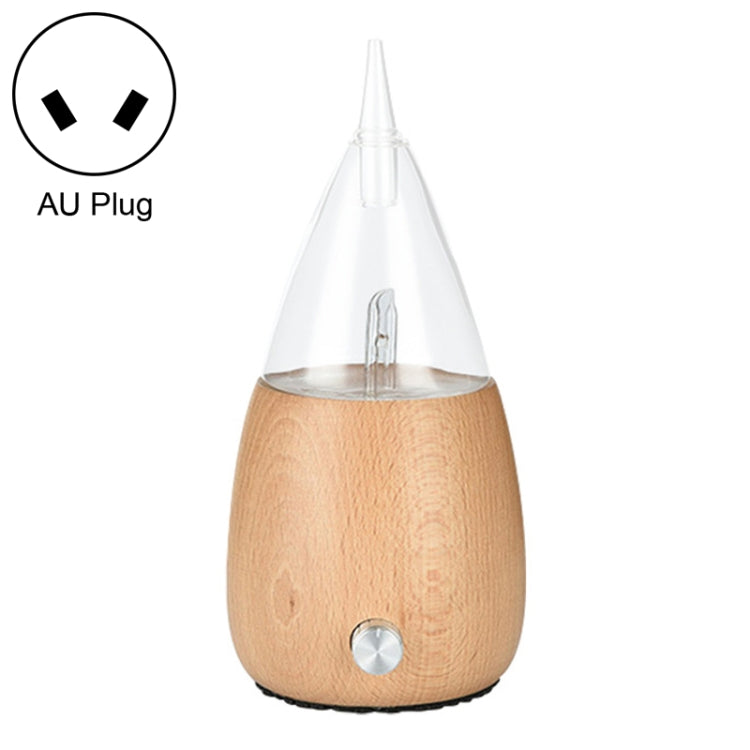 Waterless Diffuser Essential Oil Spray Wood Glass Aromatherapy Air Humidifier, AU Plug, UK Plug, EU Plug AU Plug Light Wood Grain