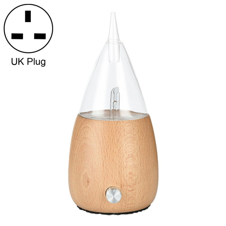 Waterless Diffuser Essential Oil Spray Wood Glass Aromatherapy Air Humidifier, AU Plug, UK Plug, EU Plug – TPU UK Plug Light Wood Grain