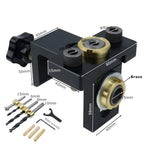 10 In 1 Straight Hole Punch Locator Dowels Locator Furniture Puncher Connector Puncher, Dowels Locator
