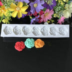 Rose Flower Silicone Mold Fondant Cake Decorating Tools Baking Tools, Rose Flower Shape Rose Flower Shape
