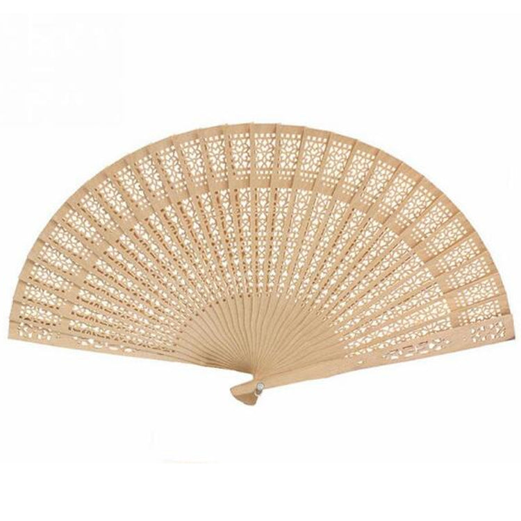 Ancient Style Fragrant Wood Fan Folding Fan Dance Fan Solid Craft Fan, Size:8 inch, 8 inch 8 inch