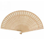 Ancient Style Fragrant Wood Fan Folding Fan Dance Fan Solid Craft Fan, Size:8 inch, 8 inch 8 inch