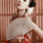 Ancient Style Fragrant Wood Fan Folding Fan Dance Fan Solid Craft Fan, Size:8 inch, 8 inch