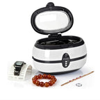 VGT-800 600ml Low Noise Vacuum Cleaner Ultrasonic Cleaner with SUS304 Tank for Home Jewelry Eyeglass Watch, UK Plug, EU Plug, US Plug UK Plug