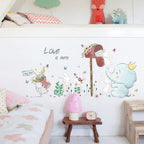 Cartoon Cute Children Room Bedside Kindergarten Layout Decorative Wall Stickers, Cartoon Cute – Waterproof