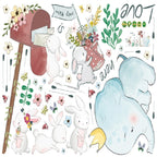 Cartoon Cute Children Room Bedside Kindergarten Layout Decorative Wall Stickers, Cartoon Cute – Waterproof