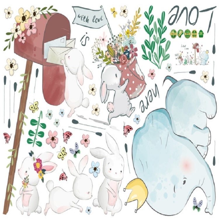 Cartoon Cute Children Room Bedside Kindergarten Layout Decorative Wall Stickers, Cartoon Cute – Waterproof
