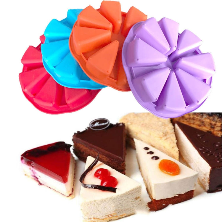 DIY Silicone Eight-point Triangle Mould Silicone Cake Mold Baking Tool, Random Color Delivery, Eight-point Triangle Mould Eight-point Triangle Mould