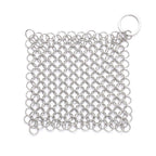 Stainless Steel Square Cast Iron Cleaner Pot Brush Scrubber Home Cookware Kitchen Cleaning Tool, 4×4inch, 5×5inch, 6×6inch, 7×7inch, 8×8inch, 8×6inch – Durable Build, Easy to Use