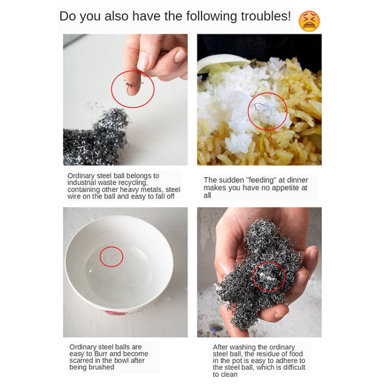 Stainless Steel Square Cast Iron Cleaner Pot Brush Scrubber Home Cookware Kitchen Cleaning Tool, 4×4inch, 5×5inch, 6×6inch, 7×7inch, 8×8inch, 8×6inch – Durable Build, Easy to Use