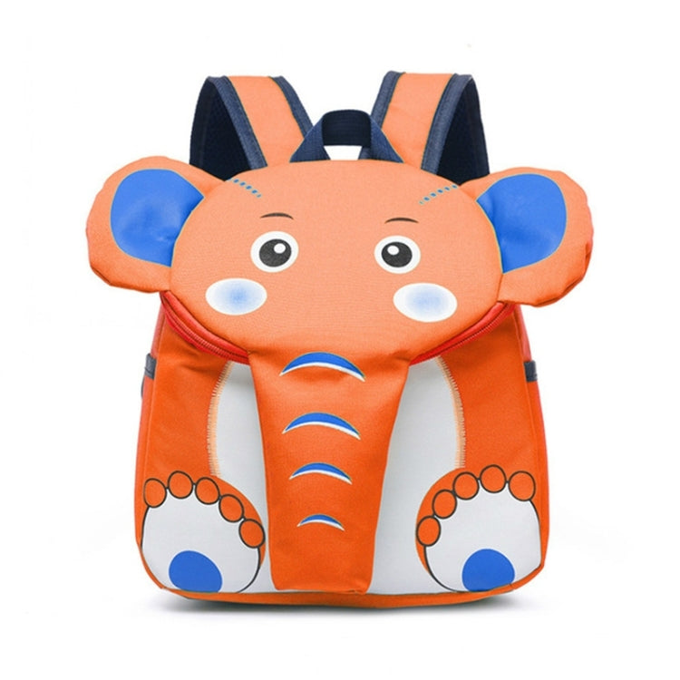 Elephant School Backpack for Children Cute 3D Animal Kids School Bags Boys Girls Schoolbag Orange