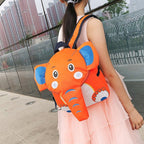 Elephant School Backpack for Children Cute 3D Animal Kids School Bags Boys Girls Schoolbag