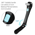 Foldable Long Handle Electric Shaver On Back, Electric Shaver