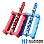 Woodworking Punching Locator Vertical Triple Hole Straight Hole Opener Dowel – Aluminum Alloy