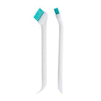 2 Sets 2 in 1 Double Head Door Window Gap Cleaning Brush Cup Brush with Tail Scraper, 2 Sets 2 in 1