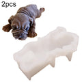 2 PCS 4 Inch Shapi Dog Mousse Cake Silicone Mold 3D Stereo Ice Cream Mold Dirty Dog Chocolate Mold, Shapi Dog Shape Shapi Dog Shape