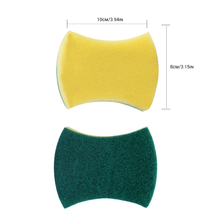 10 PCS Magic Sponge Eraser Cleaner Kitchen Clean Scouring Cloth Dish Washing Kitchen Cleaning Tools, 10x8x3cm, Waist Shape
