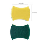 10 PCS Magic Sponge Eraser Cleaner Kitchen Clean Scouring Cloth Dish Washing Kitchen Cleaning Tools, 10x8x3cm, Waist Shape