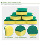 10 PCS Magic Sponge Eraser Cleaner Kitchen Clean Scouring Cloth Dish Washing Kitchen Cleaning Tools, 10x8x3cm, Waist Shape