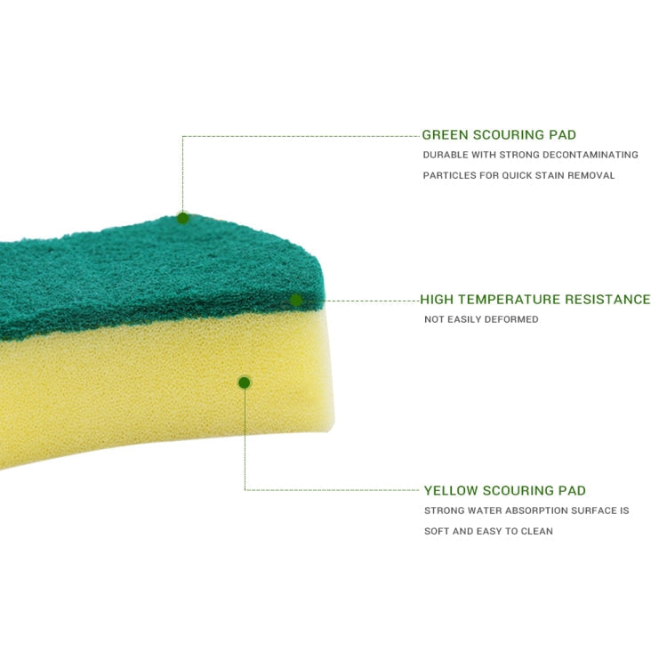 10 PCS Magic Sponge Eraser Cleaner Kitchen Clean Scouring Cloth Dish Washing Kitchen Cleaning Tools, 10x8x3cm, Waist Shape