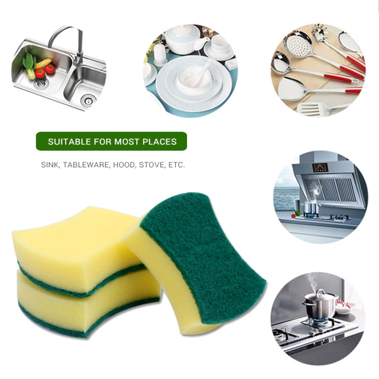 10 PCS Magic Sponge Eraser Cleaner Kitchen Clean Scouring Cloth Dish Washing Kitchen Cleaning Tools, 10x8x3cm, Waist Shape