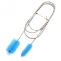 Kitchen Water Pipe Cleaning Brush Stainless Steel Cleaning Brush Spring Long Hair Brush, 1500x60x15-30mm 1500x60x15-30mm Blue
