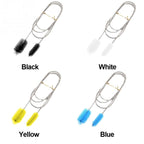 Kitchen Water Pipe Cleaning Brush Stainless Steel Cleaning Brush Spring Long Hair Brush, 1500x60x15-30mm