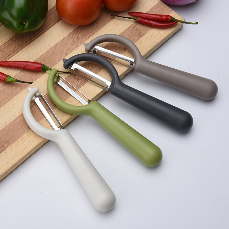 4个一卖 Stainless Steel Round Handle Peeler Sugar Cane Scraper Fruit Plane, 4 PCS Apple Peeler Knife (Dark Gery), 4 PCS Apple Peeler Knife (Green), 4 PCS Apple Peeler Knife (White), 4 PCS Apple Peeler Knife (Light Gery), 4 PCS Apple Peeler Knife (Black) ...