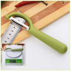 4个一卖 Stainless Steel Round Handle Peeler Sugar Cane Scraper Fruit Plane, 4 PCS Apple Peeler Knife (Dark Gery), 4 PCS Apple Peeler Knife (Green), 4 PCS Apple Peeler Knife (White), 4 PCS Apple Peeler Knife (Light Gery), 4 PCS Apple Peeler Knife (Black) ...