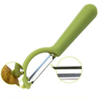 4个一卖 Stainless Steel Round Handle Peeler Sugar Cane Scraper Fruit Plane, 4 PCS Apple Peeler Knife (Dark Gery), 4 PCS Apple Peeler Knife (Green), 4 PCS Apple Peeler Knife (White), 4 PCS Apple Peeler Knife (Light Gery), 4 PCS Apple Peeler Knife (Black) ...