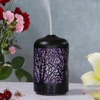 Metal Tree Air Humidifier Essential Oil Diffuser Mist Maker Colorful LED Lamp Diffuser Aromatherapy Air Purifier,, EU Plug – TPU EU Plug