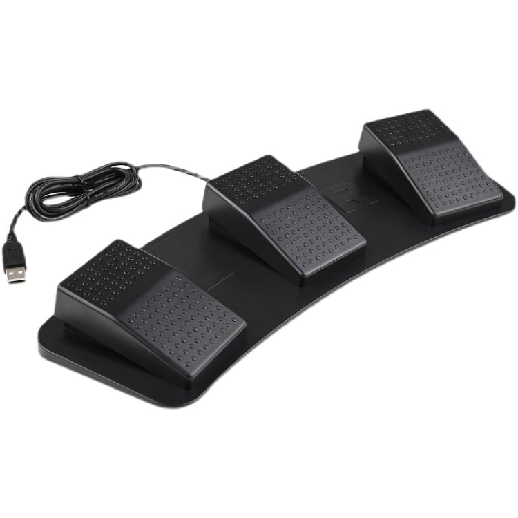 Pcsensor FS23 CF Foot Pedal Switch Keyboard Control Mouse Game Combo Pedal, Photoelectric Mute, Mechanical Sound – Durable Build, Easy to Use Photoelectric Mute