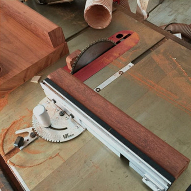 Woodworking Pusher Slide Ruler Woodworking Table Saw Measuring Tool, Single Tenon, Aluminum Handle, Copper Handle, Aluminum Handle + Tenon, Aluminum Handle + Tenon + Limit, Copper Handle + Tenon + Limit, Aluminum Handle + 450mm ＋ Limit... – Flip