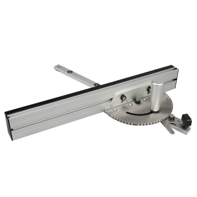 Woodworking Pusher Slide Ruler Woodworking Table Saw Measuring Tool, Single Tenon, Aluminum Handle, Copper Handle, Aluminum Handle + Tenon, Aluminum Handle + Tenon + Limit, Copper Handle + Tenon + Limit, Aluminum Handle + 450mm ＋ Limit... – Flip Aluminum Handle + Tenon