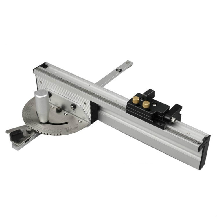 Woodworking Pusher Slide Ruler Woodworking Table Saw Measuring Tool, Single Tenon, Aluminum Handle, Copper Handle, Aluminum Handle + Tenon, Aluminum Handle + Tenon + Limit, Copper Handle + Tenon + Limit, Aluminum Handle + 450mm ＋ Limit... – Flip Aluminum Handle + 450mm ＋ Limit