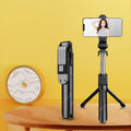 Mini Bluetooth Live Tripod Selfie Stick, XT02P, XT02S, XT02SP XT02P Black