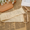 Natural Sisal Long Rubbing Towel with Handle Bath Strip Plant Fiber Bath Wipe, Sisal Long Rubbing Towel Sisal Long Rubbing Towel