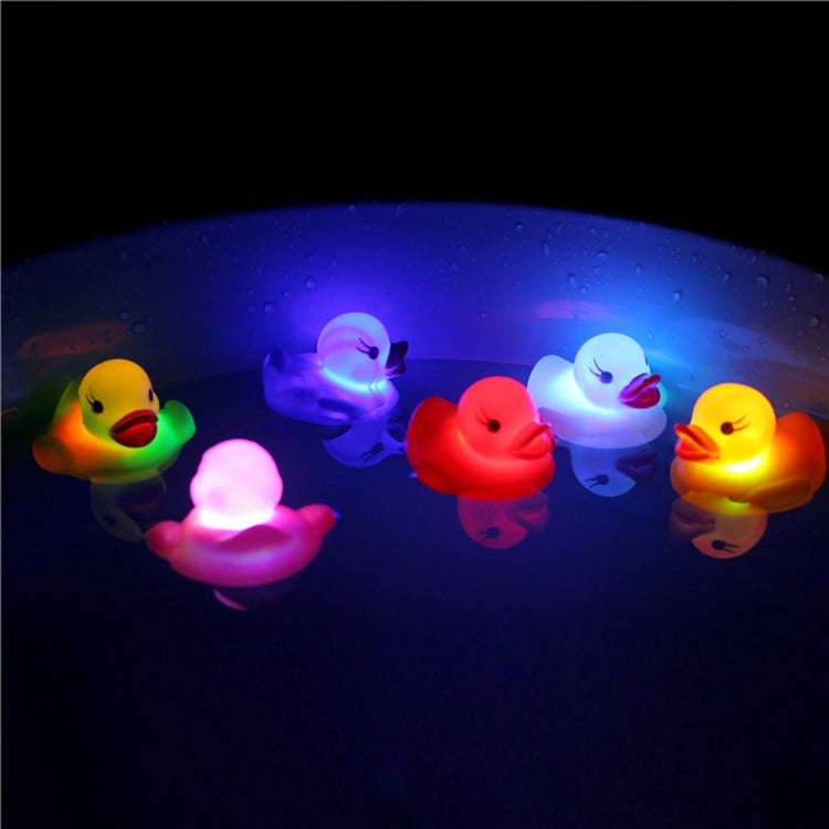 2 PCS LED Water Induction Light Duck Baby Bath Toys, Random Color Delivery, Light Duck Bath Toy Light Duck Bath Toy