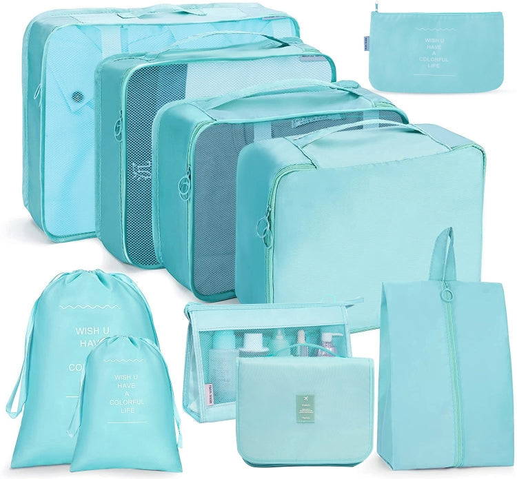 Travel Storage Bag Set Folding Storage Bag, 10 In 1 – 4K 10 In 1 Bright Blue