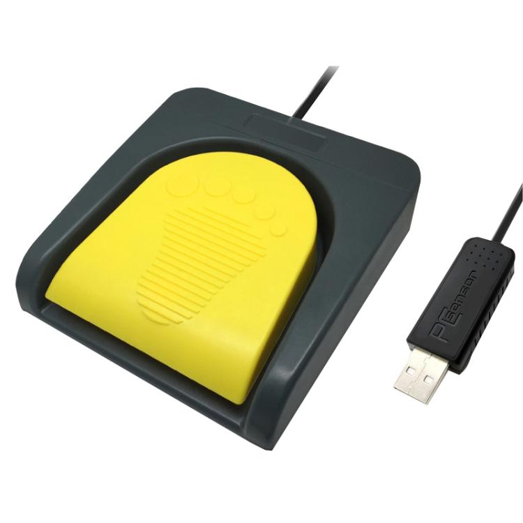 Pcsensor USB Foot Pedal Control Switch Keyboard Adapter For Computer, FS2016, FS2019 – Durable Build, Easy to Use FS2016