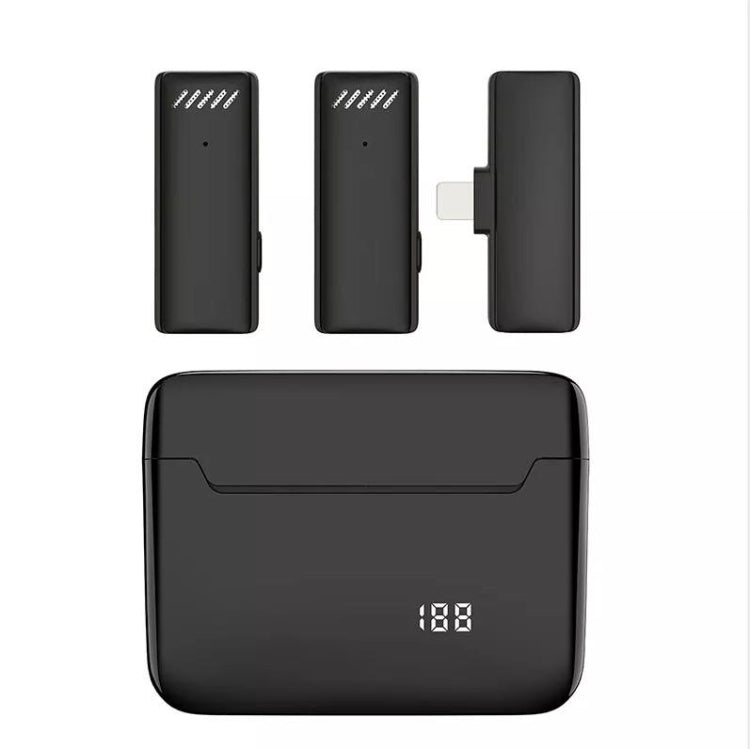 Wireless Lavalier Noise Canceling Microphone with Charging Case, S13 Dual Microphone Black USB-C/Type-C Interface, S13 Dual Microphone Black 8 Pin Interface, S13 One To Two Yellow Case USB-C/Type-C Interface – Bluetooth S13 Dual Microphone Black 8 Pin Interface