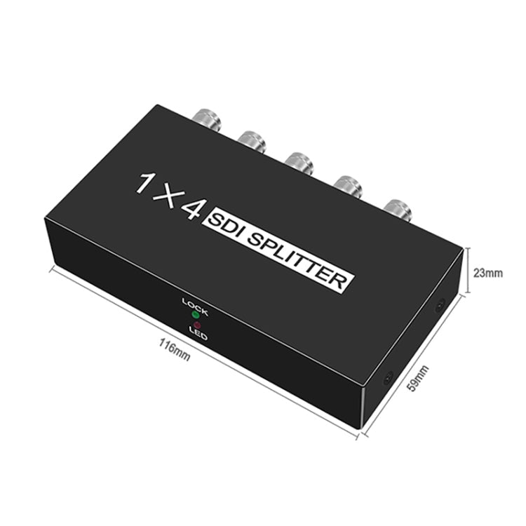 1 In 4 Out SD-SDI / HD-SDI / 3G-SDI Distribution Amplifier Video SDI Splitter, 1 In 4 Out – TPU