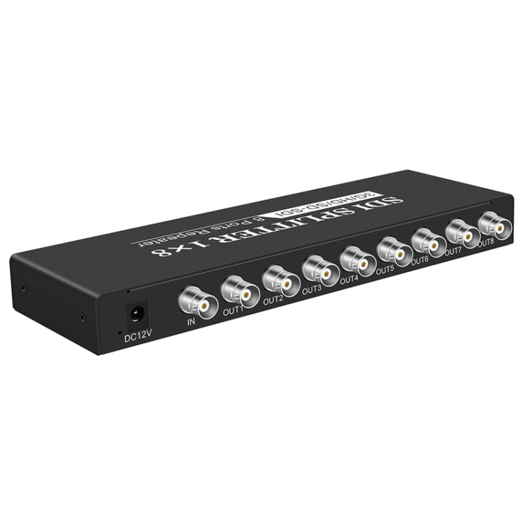 1 In 8 Out SD-SDI / HD-SDI / 3G-SDI Distribution Amplifier Video SDI Splitter, 1 In 8 Out – TPU 1 In 8 Out UK Plug
