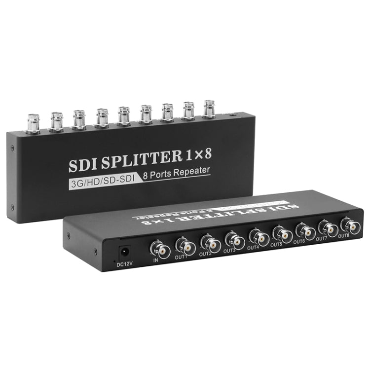 1 In 8 Out SD-SDI / HD-SDI / 3G-SDI Distribution Amplifier Video SDI Splitter, 1 In 8 Out – TPU