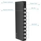 1 In 8 Out SD-SDI / HD-SDI / 3G-SDI Distribution Amplifier Video SDI Splitter, 1 In 8 Out – TPU