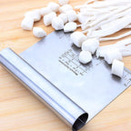 Home Durable Stainless Steel with Scale Section Noodle Cutter Baking Tools, Noodle Cutter (Silver)