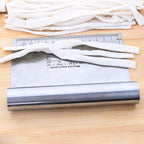 Home Durable Stainless Steel with Scale Section Noodle Cutter Baking Tools, Noodle Cutter (Silver)