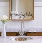 Bathroom Dressing Room Home Decor Removable Mural Wall Sticker, 58x17CM 58x17CM